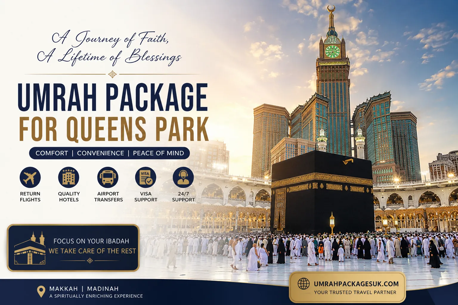 Umrah Package for Queens Park with Umrah Packages UK