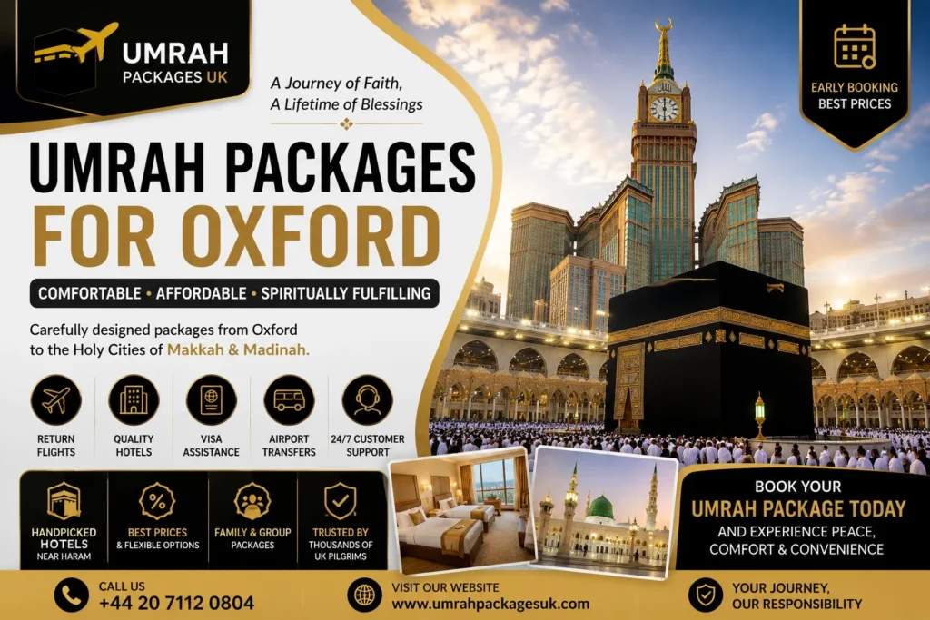 Home 53 Best Umrah Packages for Oxford from Umrah Packages UK
