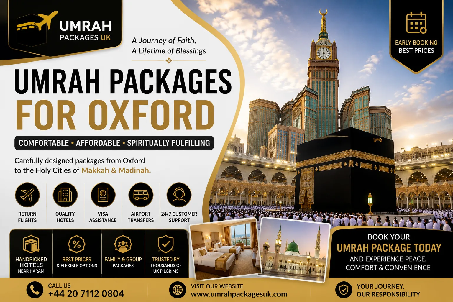 Best Umrah Packages for Oxford from Umrah Packages UK