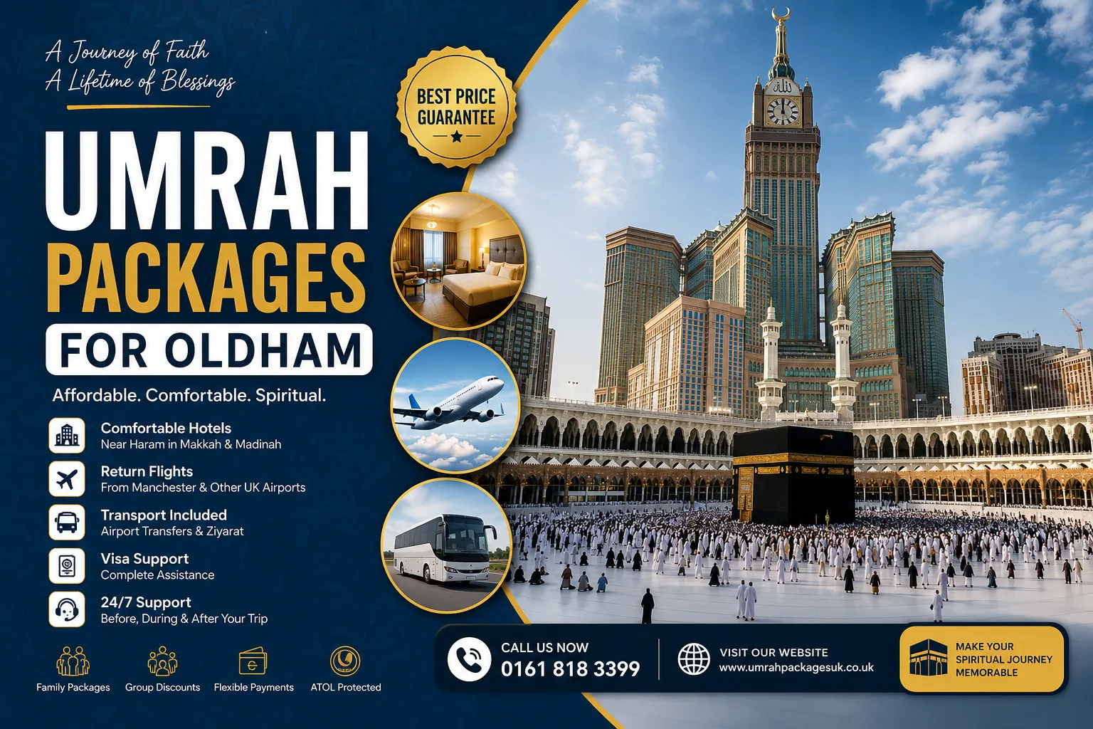 Umrah Packages for Oldham with Affordable Family Umrah Deals