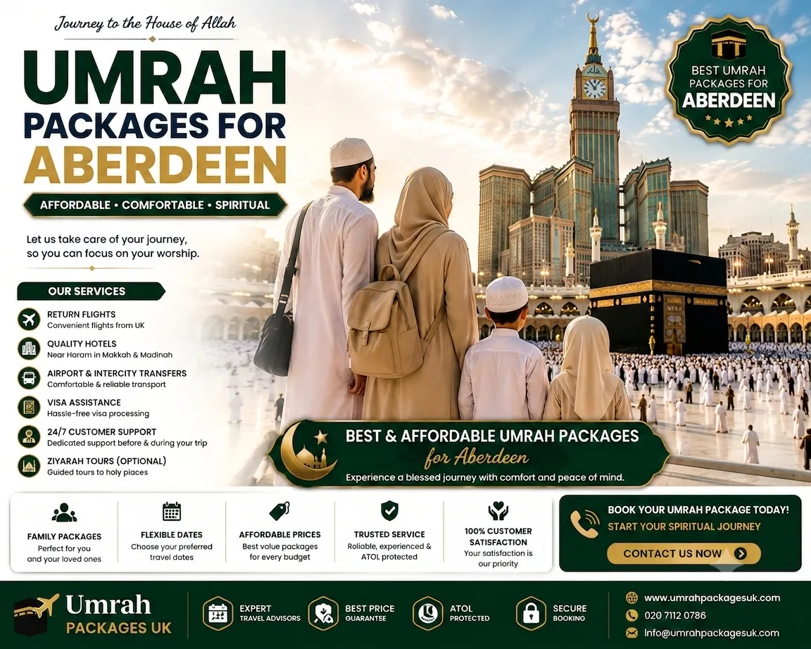 Best and Affordable Umrah Packages for Aberdeen